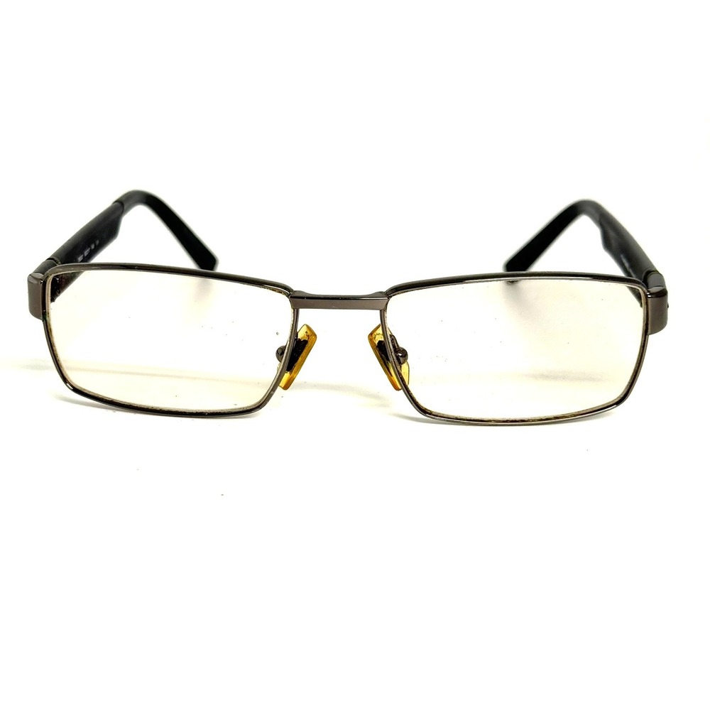 Morel‎ France OGA 7653O Eyeglasses Gunmetal Black Rectangular Frames 53-17-140